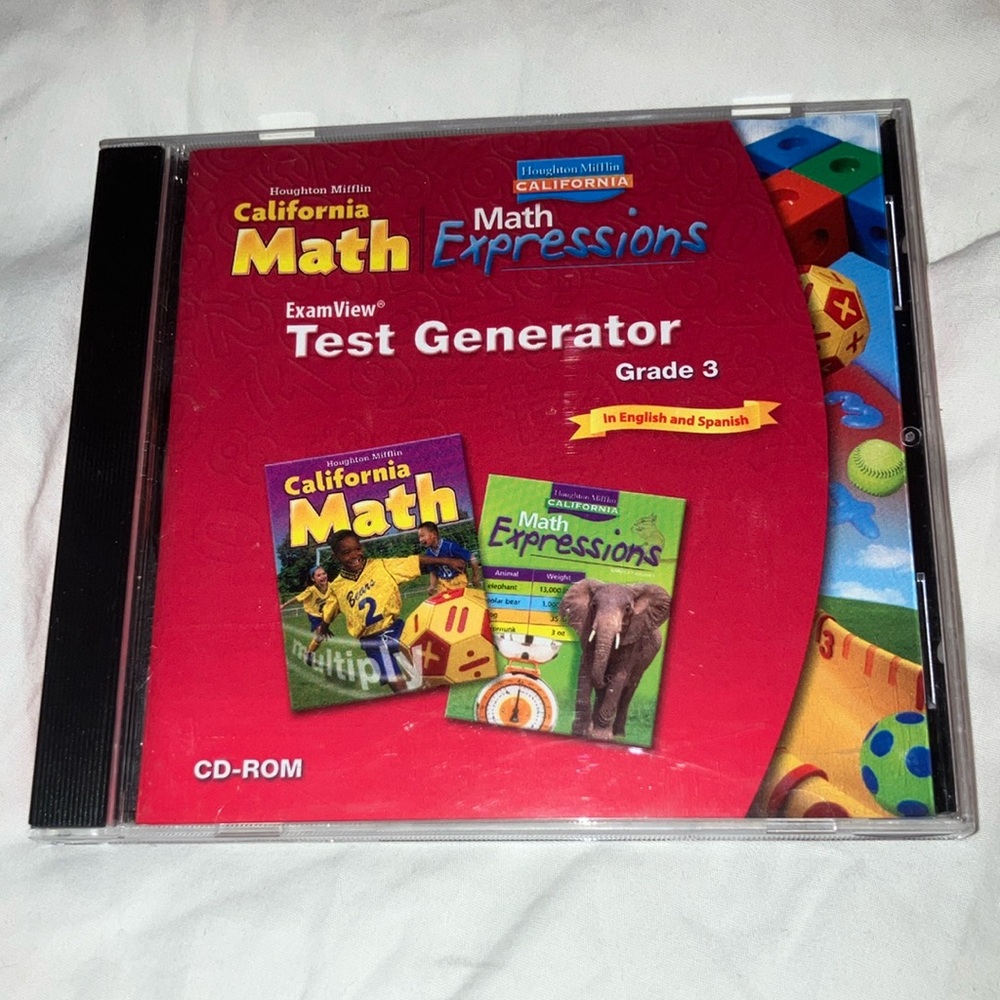 California Math Expressions Test Generator CD-ROM